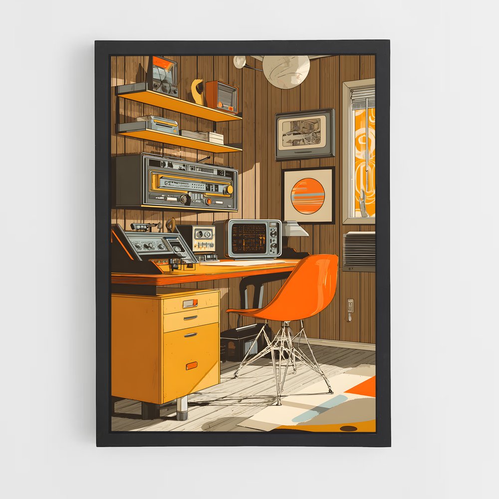Poster Nostalgie Télévisée – affiche Espace rétro (vue 2)
